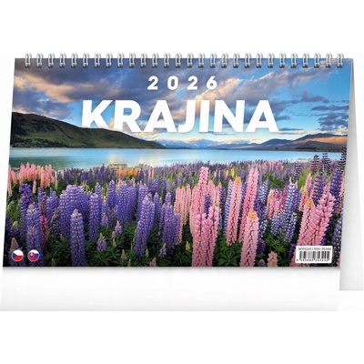NOTIQUE Stolový Krajina CZ/SK 23,1 x 14,5 cm 2026