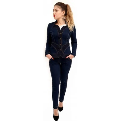 Рени Стил Русе Дамски дънков панталон Деним с точки (713.2)