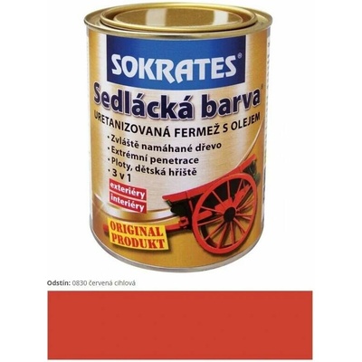 Sokrates Sedliacka farba 0,7 kg 0830 červená tehlová