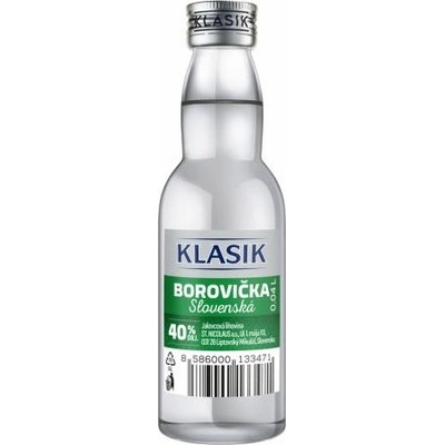 St. Nicolaus Slovenská Borovička MINI 40% 0,04 l (čistá fľaša)