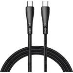 Xmart Кабел Xmart Mamba, от USB-C(м) към USB-C(м), 1.2m, черен (Mamba Type-C to Type-C)