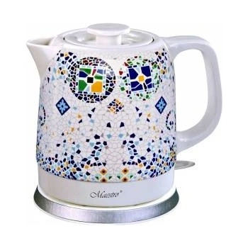 Maestro Electric ceramic kettle Maestro MR-068-MOSAIC 1, 5l, 1200W white-blue