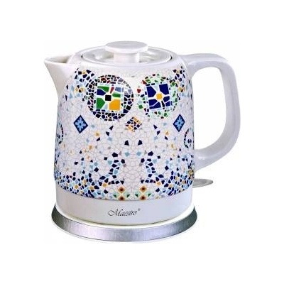 Maestro Electric ceramic kettle Maestro MR-068-MOSAIC 1, 5l, 1200W white-blue