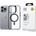 3mk Protection 3mk Satin Armor MagCase с MagSafe за iPhone 16 Pro - прозрачен с черна рамка (5903108586597)