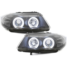 KITT Lightning headlights suitable for BMW E90/E91 3er_2 CCFL halo rims_black