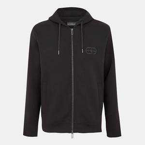 Giorgio Armani Суичър EMPORIO ARMANI Men's Zip Hoodie - Black Beauty