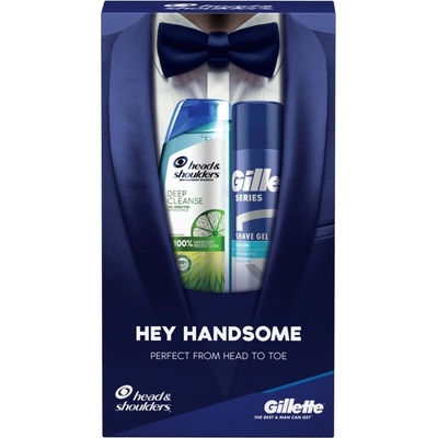 HEAD&SHOULDERS šampon 300 ml + gel na holení 200 ml dárková sada