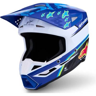 Alpinestars Supertech M3 Falcon Modrá/Biela/Čierna/Ružová fluo/Žltá fluo 2027