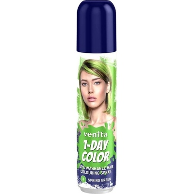 Venita 1-Day Color spray na vlasy 50 ml Spring Green