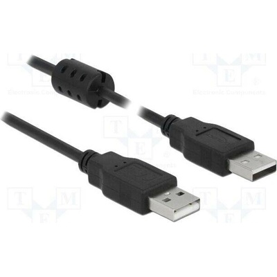 Delock 84893 USB 2.0 USB A vidlice z obou stran 5m černý