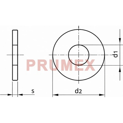 Podložka pod nýty DIN 9021 M4 pozinkovaná ocel 140HV (4,3x4,3x12) – Sleviste.cz