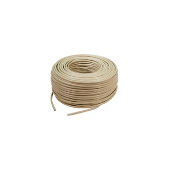 LogiLink Кабел FTP Logilink, cat. 5E, 4x2 AWG 26/7, CCA, Екраниран, PVC, Могожилен, 305 м, Сив (CPV0016)