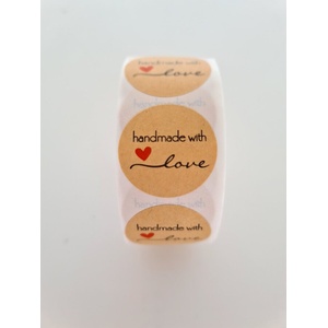  Eтикет " hand made with love"