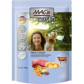 MAC'S Mac’s Dog Adult, меко лакомство за пораснали кучета, БЕЗ ЗЪРНО, с говеждо (мин. 70% месо), 120 гр - Германия - 9612