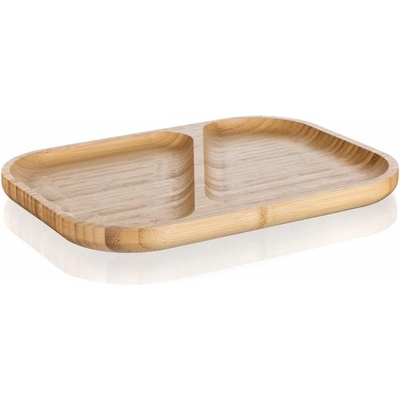 Banquet Tanier servírovací delený Brillante Bamboo 28,5x21x2 cm