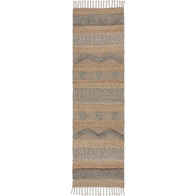 Flair Rugs Пътека в светлосиво и естествен цвят 60x230 cm Medina - Flair Rugs (503119374576)