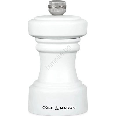 Cole&Mason Cole& Mason - Мелничка за сол HOXTON 10, 4 см бук/матово бял (GG559)