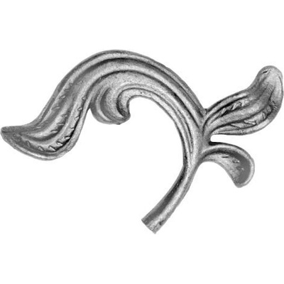 PSG Ozdobný list pro kovaný plot, bránu, zábradlí a mříže 52.011, 130x150 x 4 mm, levý