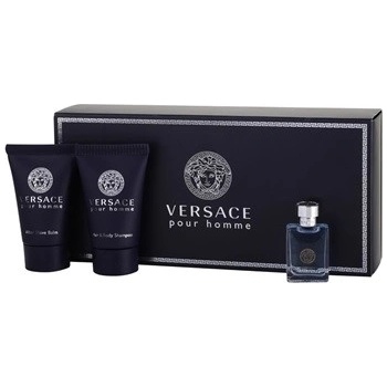 Versace Pour Homme EDT 5 ml + sprchový gel 25 ml + balzám po holení 25 ml dárková sada