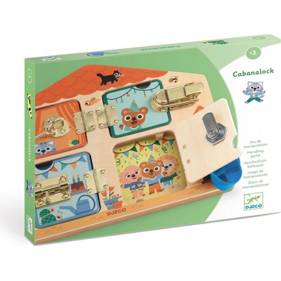 Djeco narozeninový dům se zámky Cabanalock uni