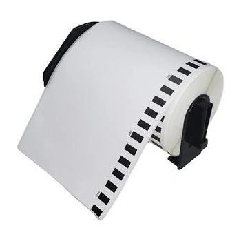 Makki Съвместими етикети, Makki за Brother DK-22246, White Continuous Length Paper Tape 103mm x 30.48m, Black on White - MK-DK-22246 (MK-DK-22246)