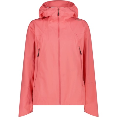 CMP Дамско водоустойчиво яке CMP Women's 2 Layer Jacket Fix Hood Waterproof jacket - Coral - размер 38 (EU) (102-4532-0613)