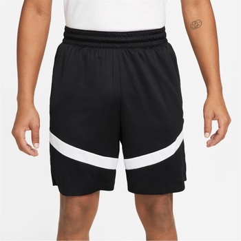 Nike Мъжки къси панталони Nike Dri-FIT Icon Mens 8 Basketball Shorts - Black/White