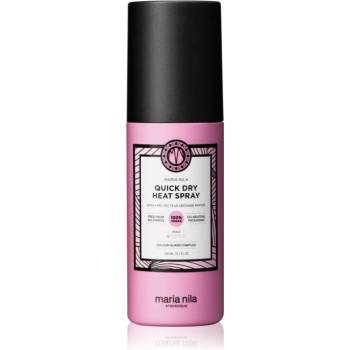 Maria Nila Style & Finish Quick Dry Heat Spray термозащитен спрей за оформяне с преса и маша 150ml