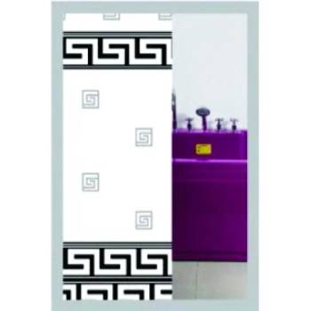 Image 1 of Inter ceramic ЗАВЕСА ТЕКСТИЛНА 1.80х2.00 БЯЛО И ЧЕРНО (183)