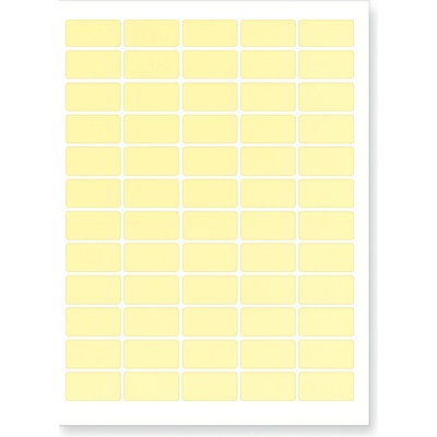 CDRmarket ETR0ECO0437A420YELLOW samolepiace etikety 63,5 x 29,6 mm, 27 etiket, A4, 20 listů, žluté