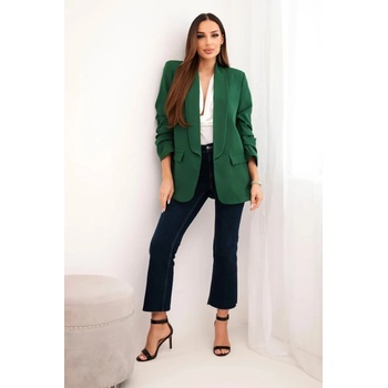 Kesi sako s klopami elegantní zelené