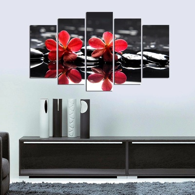 ASIR Sada nástěnných obrazů KVĚTY 110 cm MDF