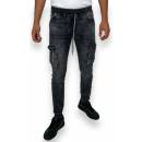 Viman pánské džíny na gumu šedé