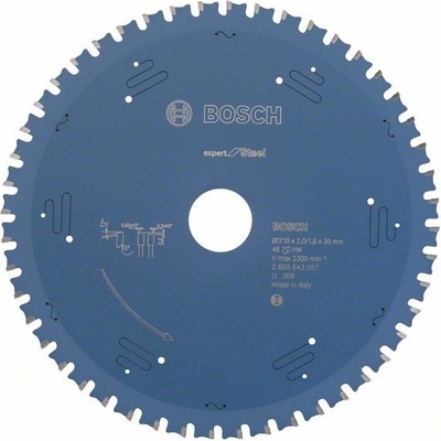 Bosch pílový kotúč na kov Expert for Steel 210 x 30 x 2,0 mm, 48 1ks 2608643057
