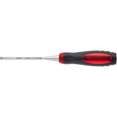 Длето " Тигрово око" , 6 mm, плоско, двукомпонентна гумирана дръжка MTX