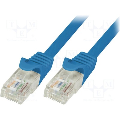 Logilink CP2096U Patch, U/UTP, 6, licna, CCA, PVC, 10m, modrý