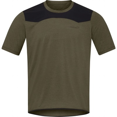 Norrøna Мъжка фланелка с къс ръкав за колоездене Norrøna Skibotn Equaliser Tech T-Shirt Cycling jersey - Olive Night (056-3183-0213)