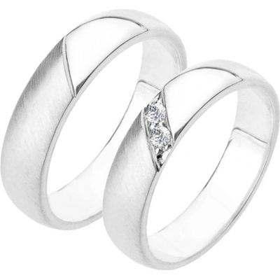 SP-223-Ag Stříbrné snubní prsteny