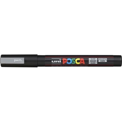 uni Декоративен маркер, 0, 9-1, 3 мм, UNI "Posca PC-3M", сребърен 284737000 (284737000)