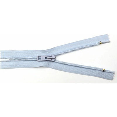 Špirálový zips č. 5 - nerozdeľovací - svetlomodrý - dĺžka 16 cm
