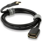 QED Кабел QED Connect USB C(M)-A(F) - 0.15м (QE8191) - vsystem