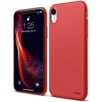 elago Slim Fit Case - качествен поликарбонатов кейс за iPhone XR (червен)