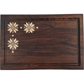 Луксозна кухненска дъска за рязане и сервиране от орех (7103)