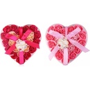 Salsa mydlové kvety ruže v krabičke v tvare srdca 24 x 4 g