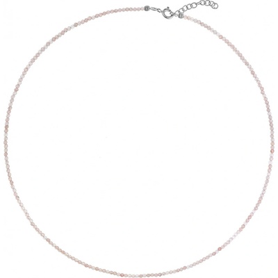 Again Jewelry Korálkový náhrdelník z růžového křišťálu AJKNA002 – Zboží Dáma