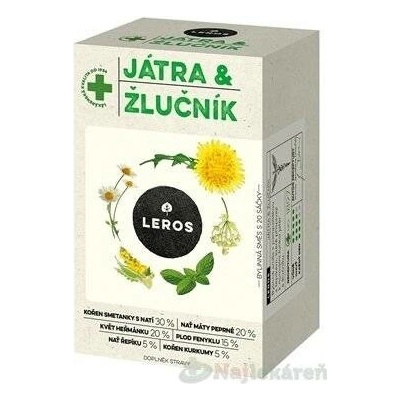 Leros JÁTRA A ŽLUČNÍK 20 x 1,5 g