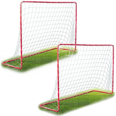 NeoSport 2бр. големи футболни врати 183x122x61см - червени (TE1450-2)