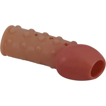 Pretty Love Релефен пенис удебелител с отвор Bigger Thicker