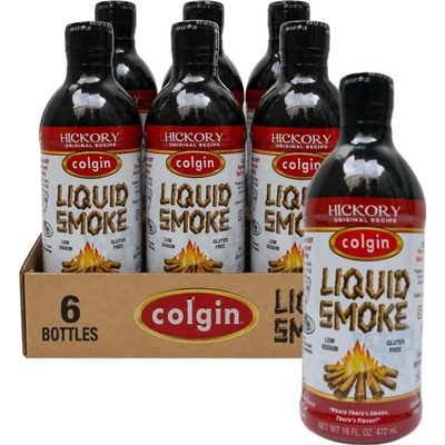 Colgin Natural Hickory Liquid smoke tekutý kouř Original 472 ml Celé balení 6 ks