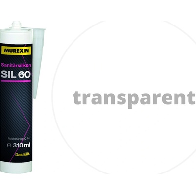 Murexin SIL 60 Sanitárny silikón 310 g transparentná